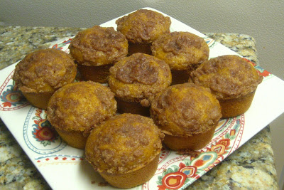 pumpkin muffins with streusel