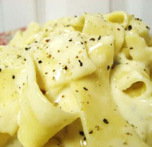 Pappardelle Pasta with Parmesan Cream Sauce