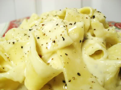 pasta with parmesan cream sauce