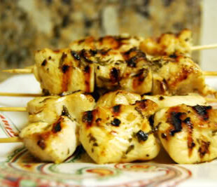 Lemon Rosemary Chicken Souvlaki