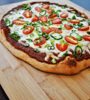 Vegetarian Black Bean Pizza