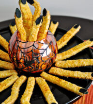 Cheddar Witches’ Fingers (Spooky Cheese Straws)