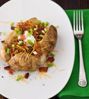 BBQ Chicken Loaded Baked Potatoes