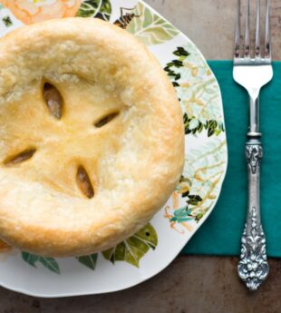 Pancetta, White Bean, and Swiss Chard Pot Pies