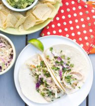 Grilled Fish Tacos with Creamy Chipotle Slaw