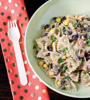 Southwest Pasta with Poblano Cream Sauce