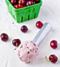 Cherry Amaretto Chocolate Chip Ice Cream