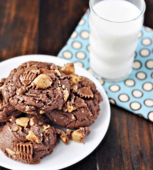 Chocolate Peanut Butter Cup Cookies