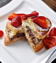 Stuffed Nutella French Toast with Strawberries
