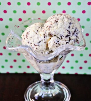 Fresh Mint Chocolate Chip Ice Cream