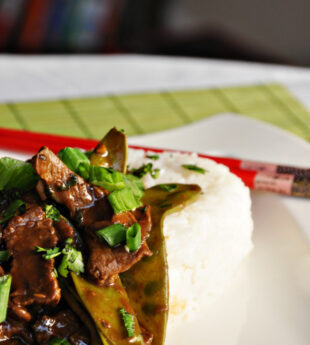 Beef, Shiitake and Snow Pea Stir-Fry