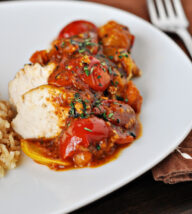 Chicken with Tomato Herb Pan Sauce