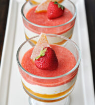 Peach Mousse Verrines for Josie’s Virtual Baby Shower