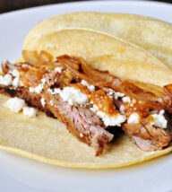 Chipotle Steak Tacos with Caramelized Onions