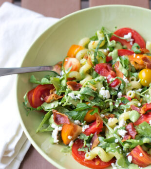 Pasta with Heirloom Tomatoes and Herb Vinaigrette