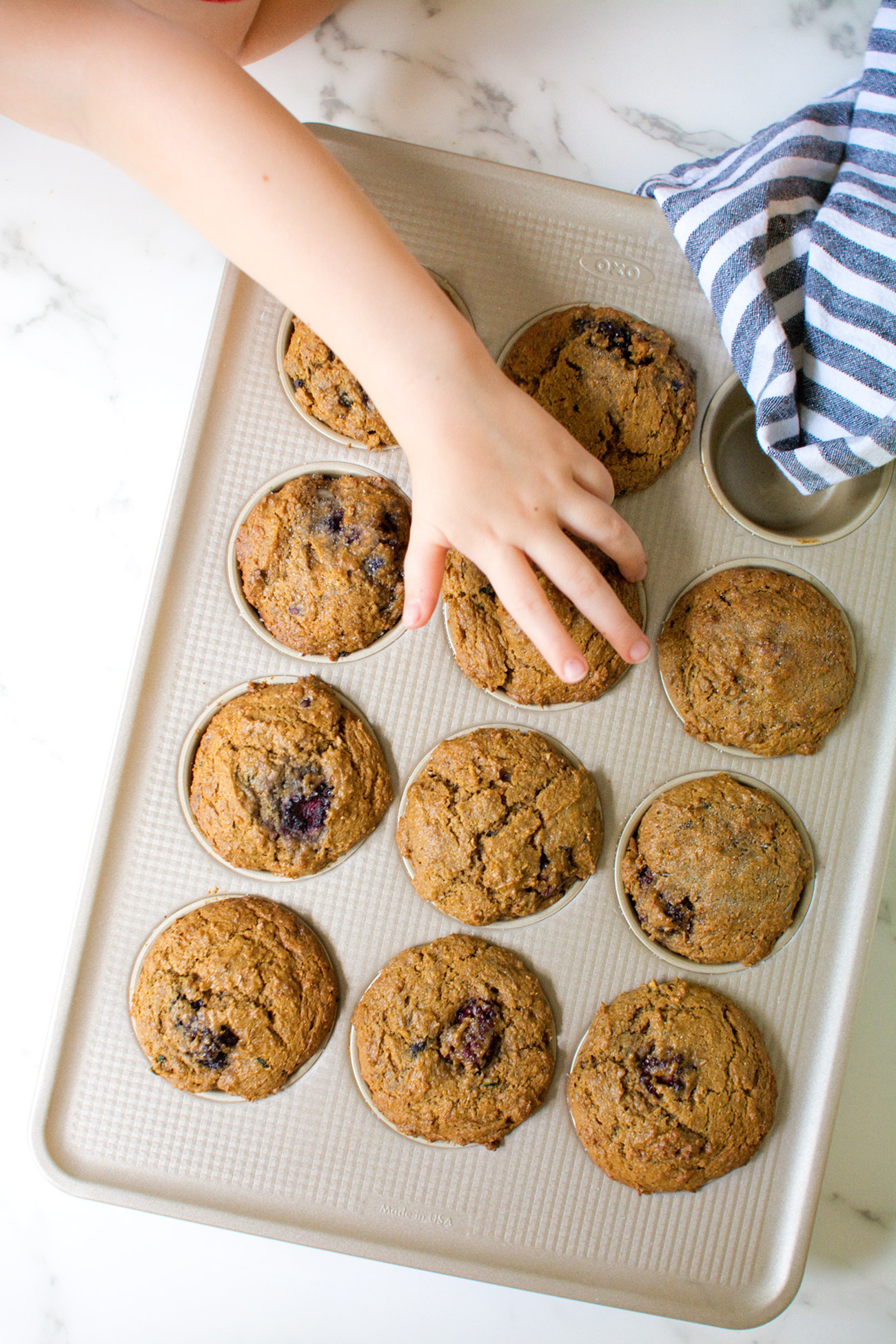 blackberry bran muffins | cooklikeachampion.com #OXOBetter #oxogoodcookies