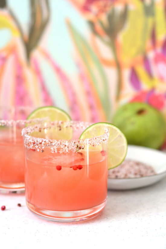 guava pink peppercorn margaritas | cooklikeachampion.com